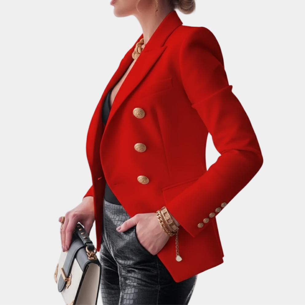 Blazer met Goudkleurige Knoopjes voor Dames