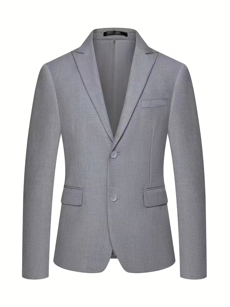 Slim Fit Double-Breasted Driedelig Pak Set voor Heren