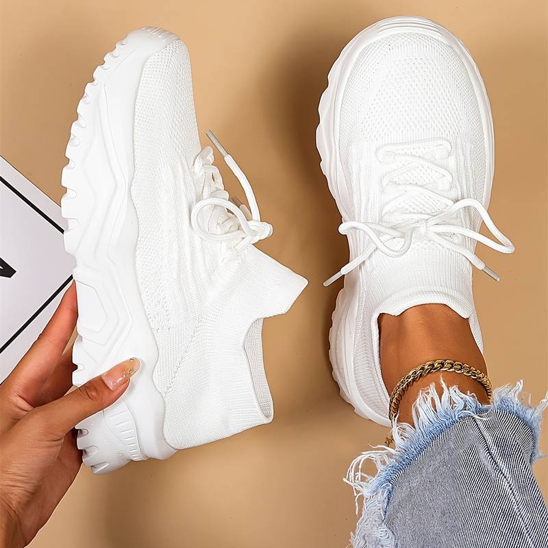 Florine | Platform Sneakers met Veters voor Dames