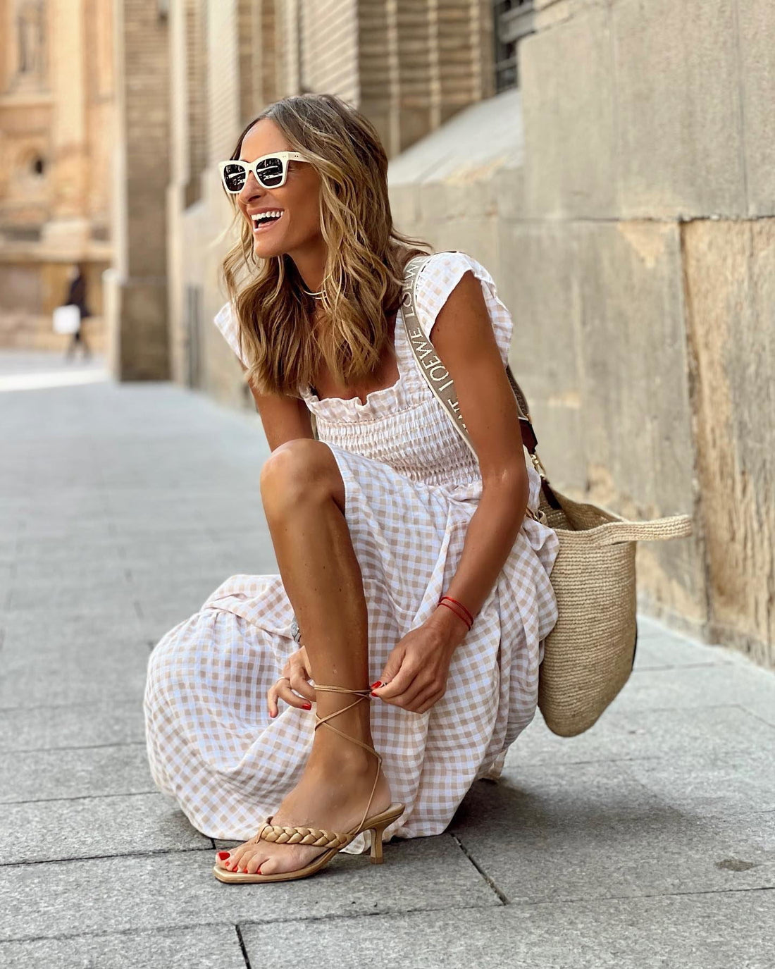 Zomer Maxi Jurk met Pofmouwen voor Dames