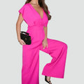 Wide Leg Jumpsuit met Overslag voor Dames