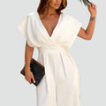 Wide Leg Jumpsuit met Overslag voor Dames