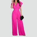 Wide Leg Jumpsuit met Overslag voor Dames