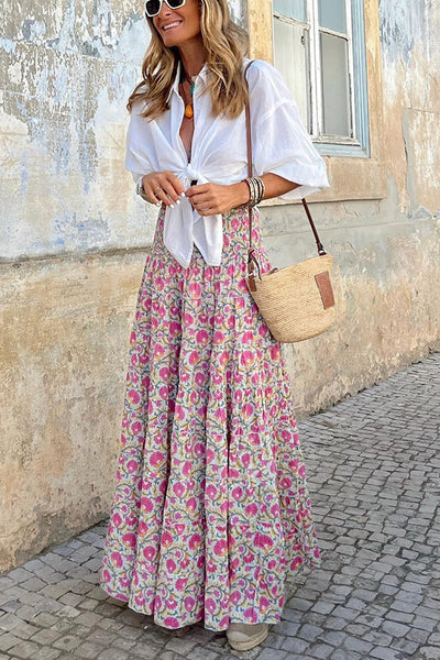 Esmé | Bloemen Boho Maxi Rok voor Dames