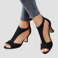 Open Teen Sandalen met Blokhak voor Dames