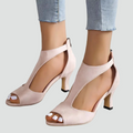 Open Teen Sandalen met Blokhak voor Dames