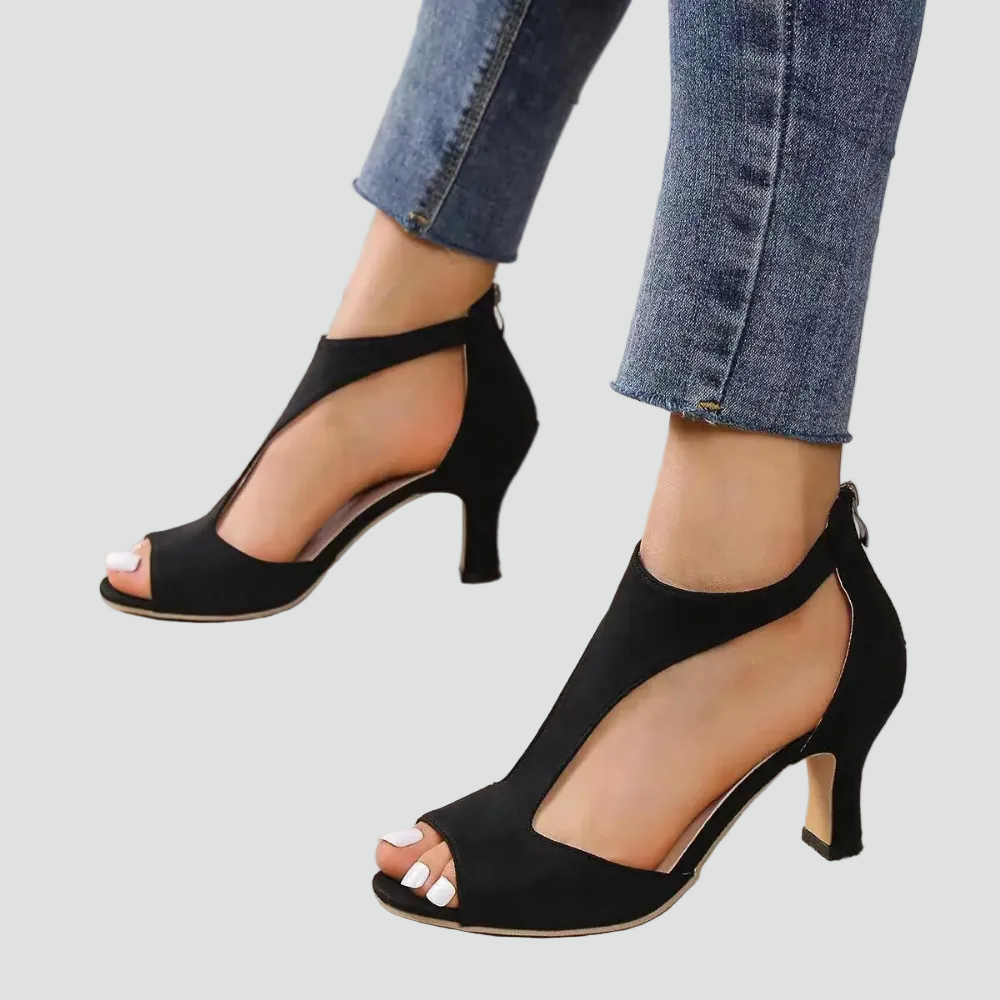 Open Teen Sandalen met Blokhak voor Dames