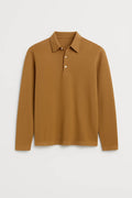 Slim Fit Poloshirt met Lange Mouwen voor Heren