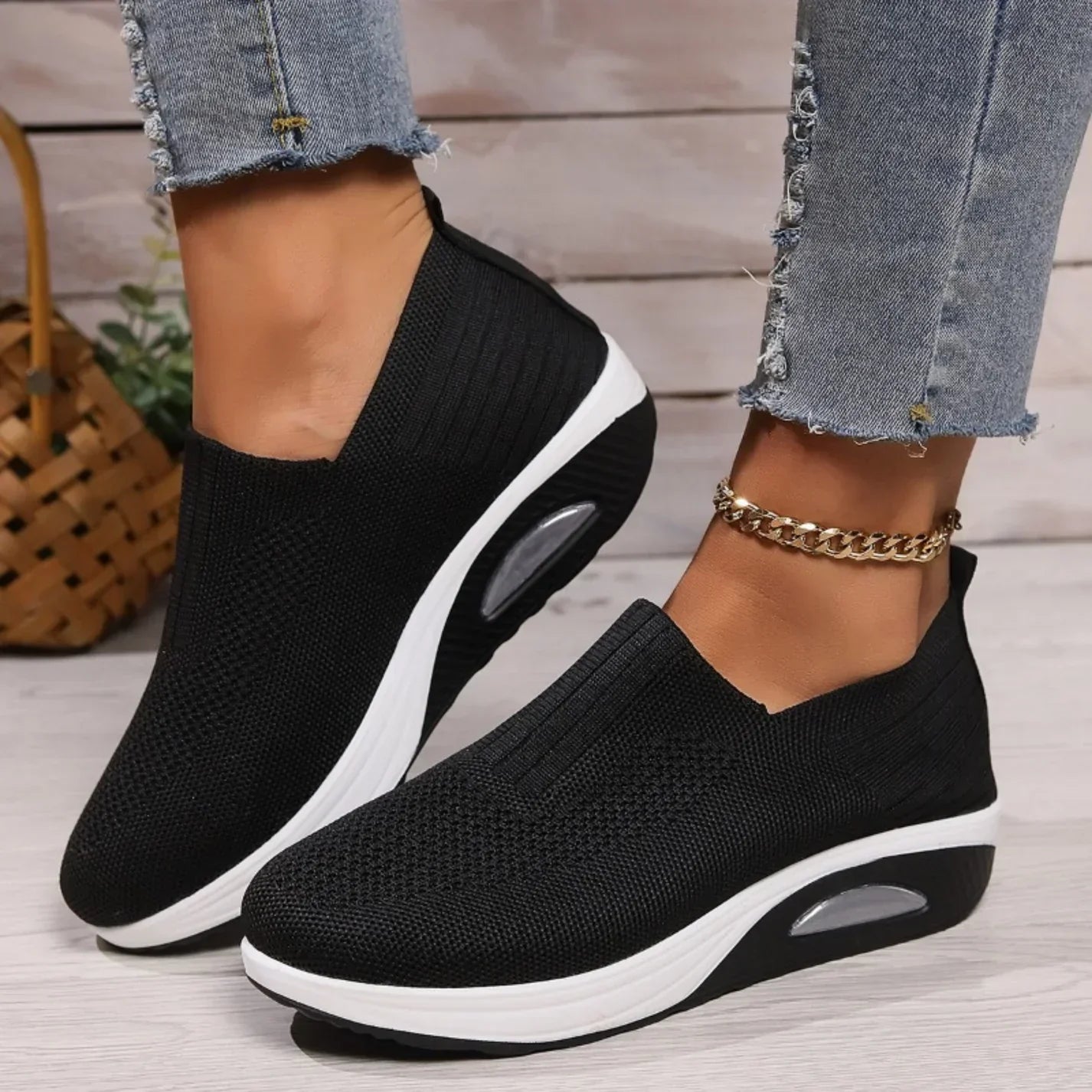Larissa | Gebreide Slip-On Sneakers voor Dames