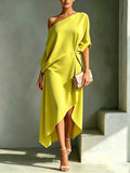 Asymetrische Midi Jurk voor Dames