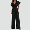 Wide Leg Jumpsuit met Overslag voor Dames