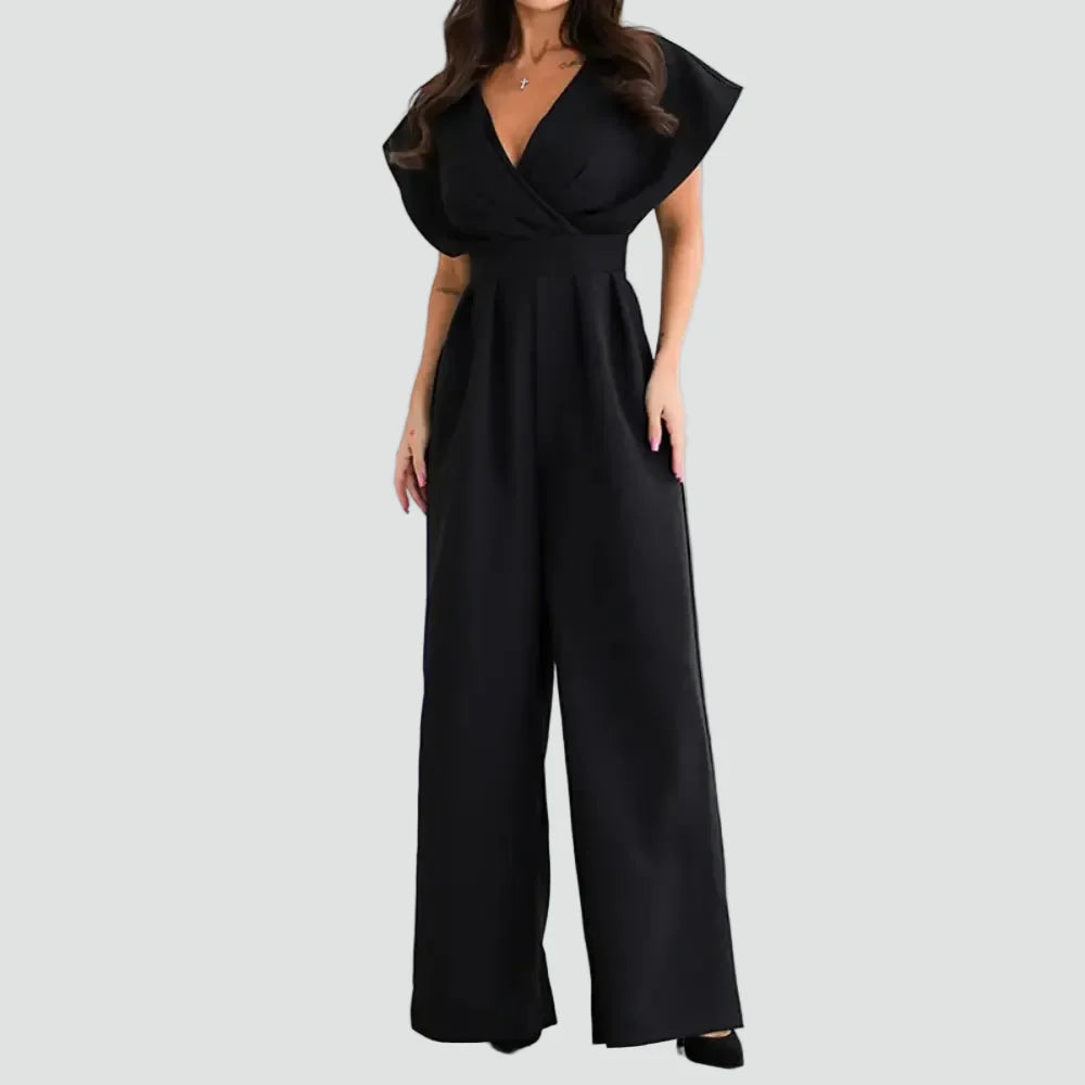 Wide Leg Jumpsuit met Overslag voor Dames