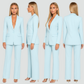 Broekpak met Rechte Pijp Blazer voor Dames