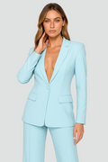 Broekpak met Rechte Pijp Blazer voor Dames