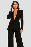 Broekpak met Rechte Pijp Blazer voor Dames