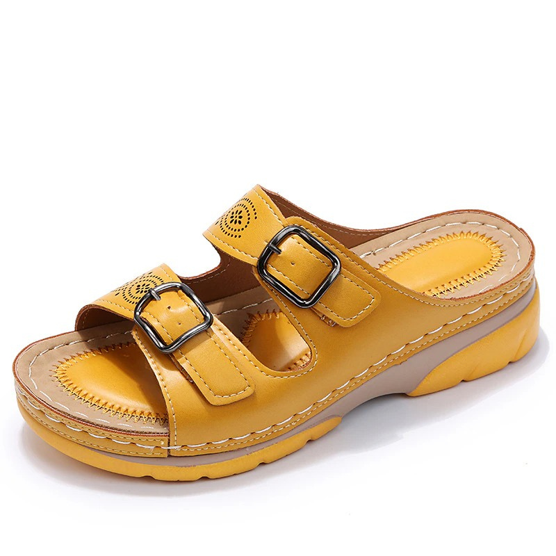Platform Open Teen Sandalen met Verstelbare Gespen voor Dames