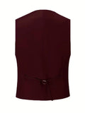 Slim Fit Double-Breasted Driedelig Pak Set voor Heren