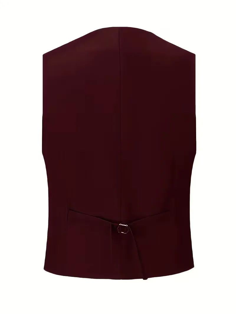 Slim Fit Double-Breasted Driedelig Pak Set voor Heren
