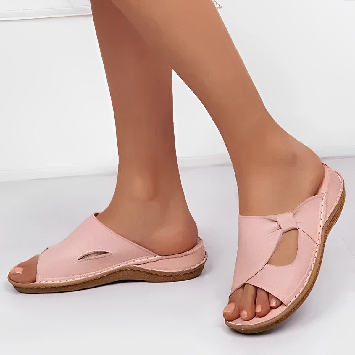Miranda | Open Teen Sandalen met Strikdetail voor Dames