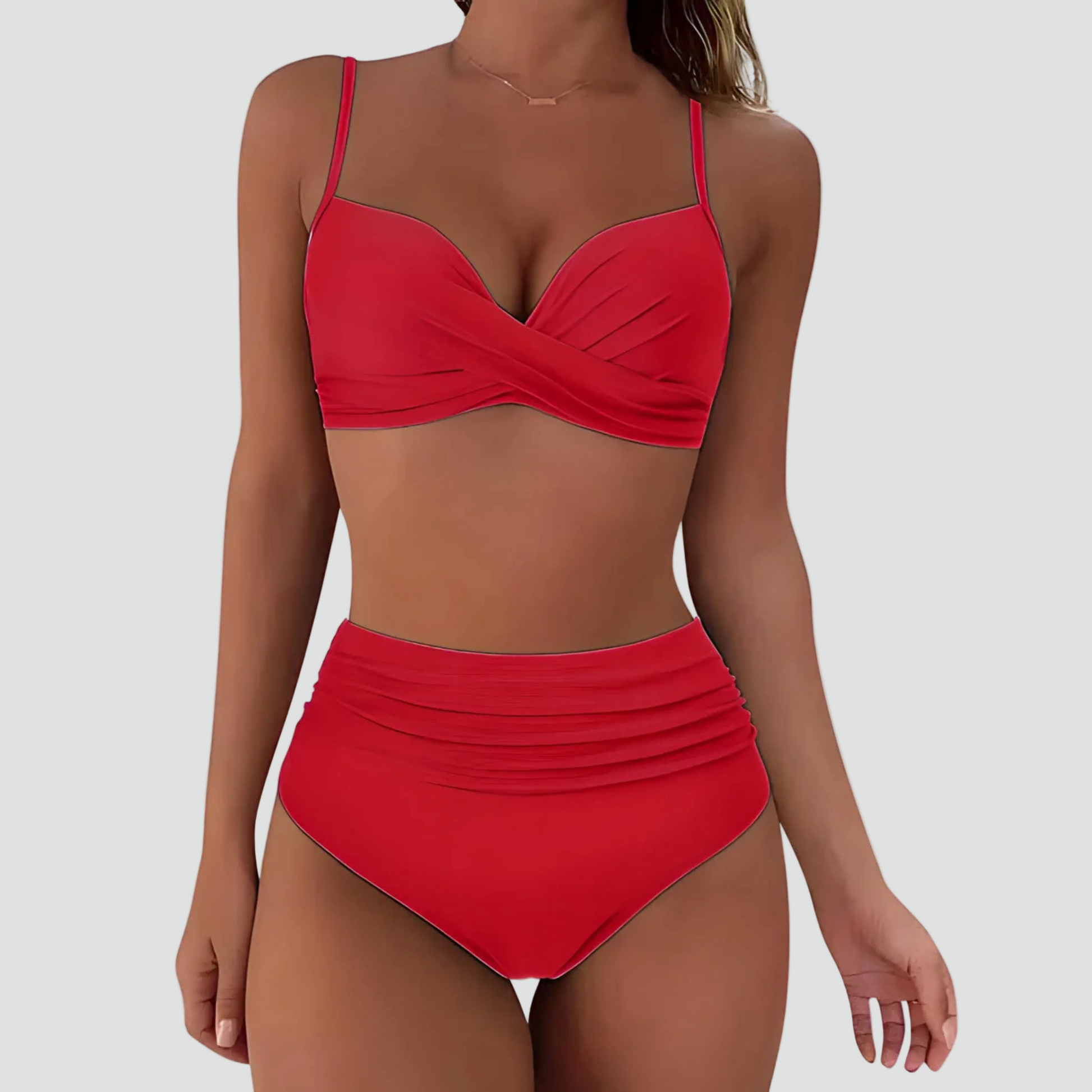 High Waist Bikini met Push-Up Effect voor Dames