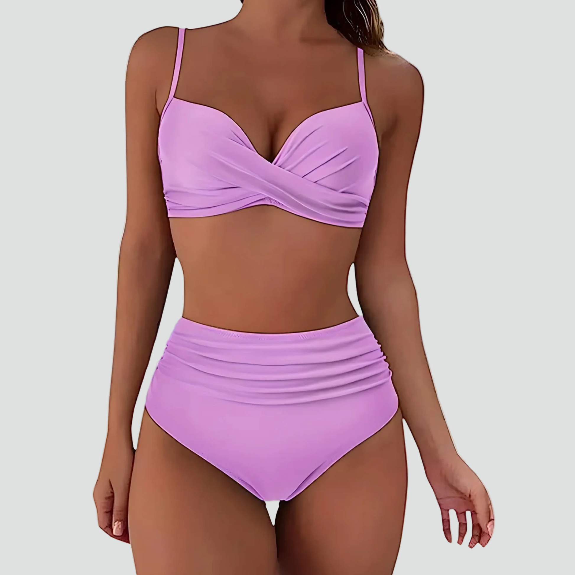 High Waist Bikini met Push-Up Effect voor Dames