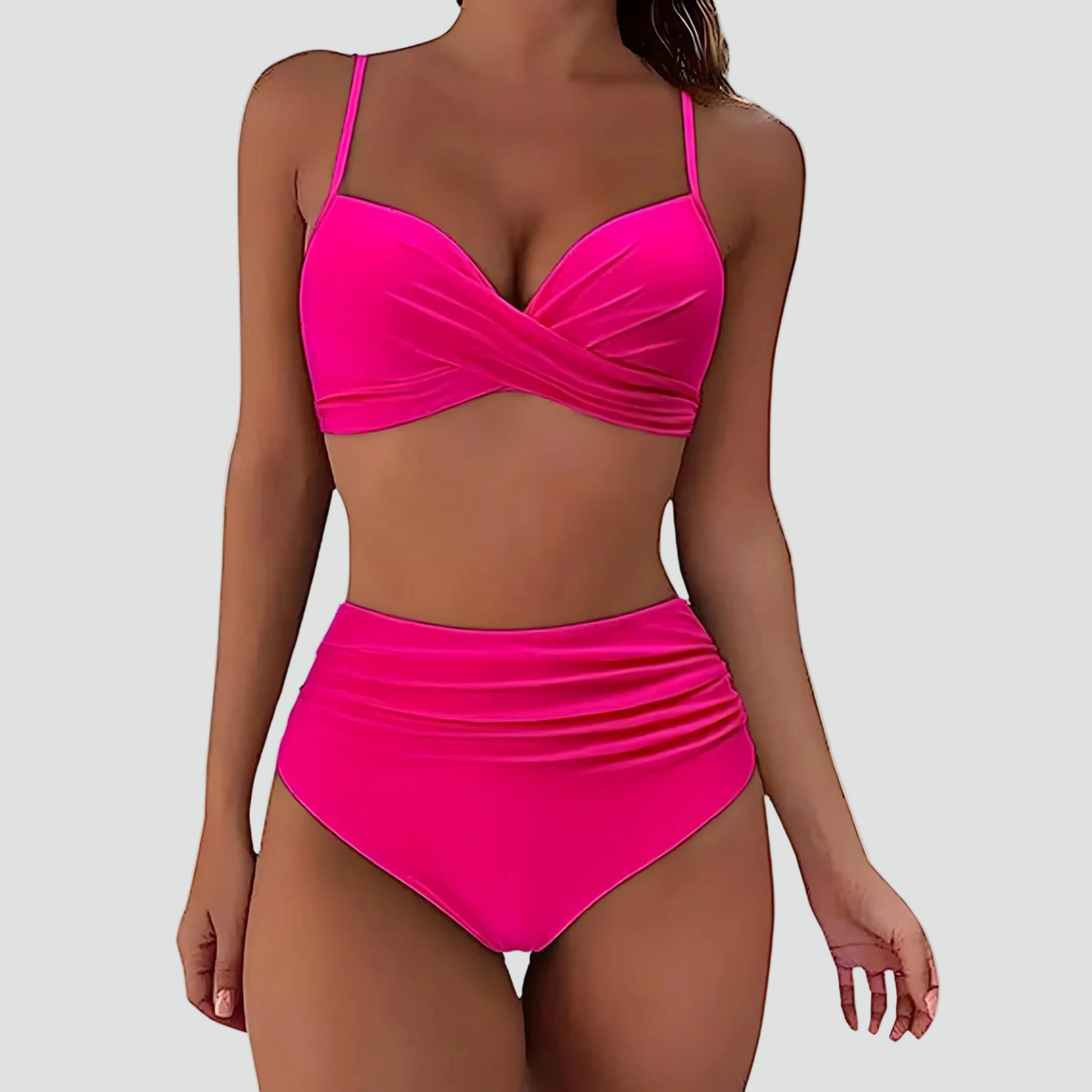 High Waist Bikini met Push-Up Effect voor Dames