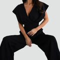 Wide Leg Jumpsuit met Overslag voor Dames