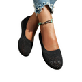 Geperforeerde Slip-On Platte Schoenen voor Dames