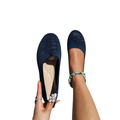 Geperforeerde Slip-On Platte Schoenen voor Dames
