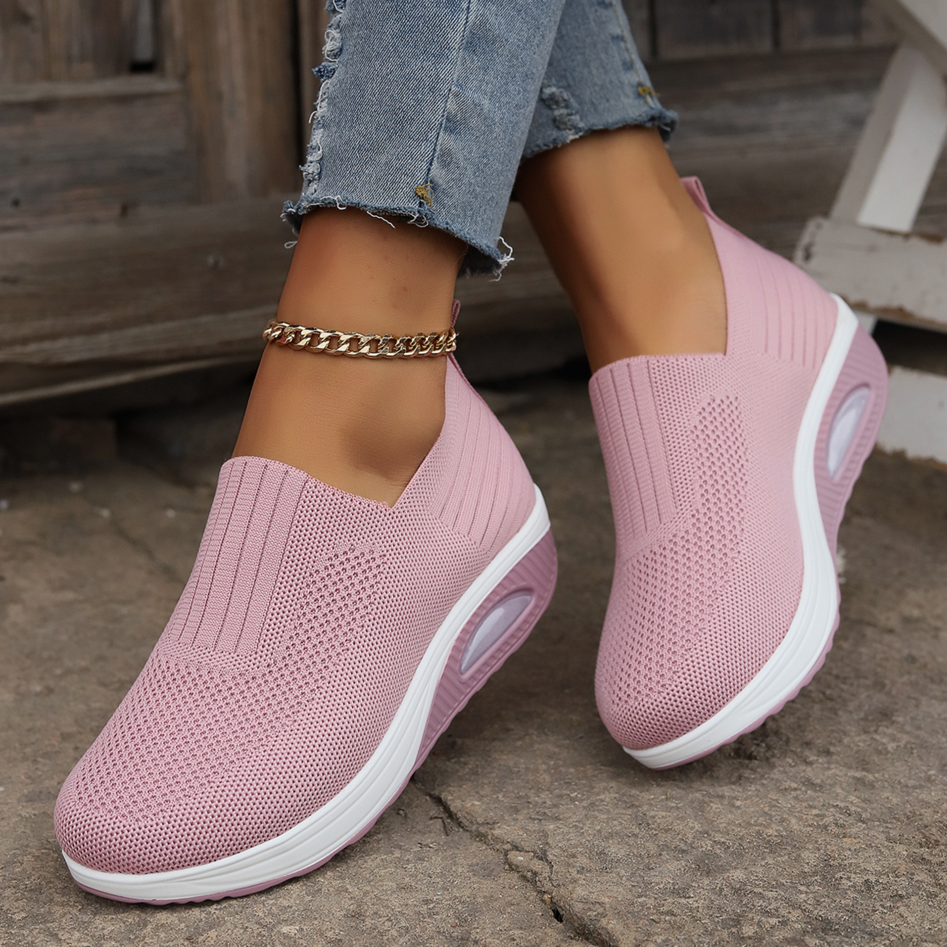 Larissa | Gebreide Slip-On Sneakers voor Dames