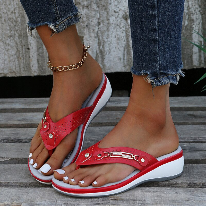 Open Teen Sandalen met Slip-On voor Dames