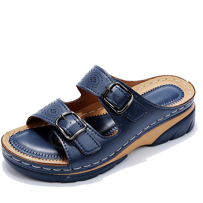 Platform Open Teen Sandalen met Verstelbare Gespen voor Dames
