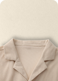 Linnen Korte Broek Set met Reverskraag voor Heren