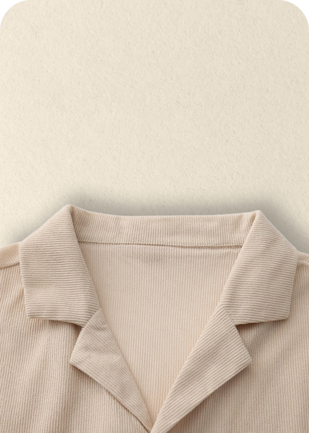 Linnen Korte Broek Set met Reverskraag voor Heren