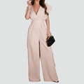 Wide Leg Jumpsuit met Overslag voor Dames