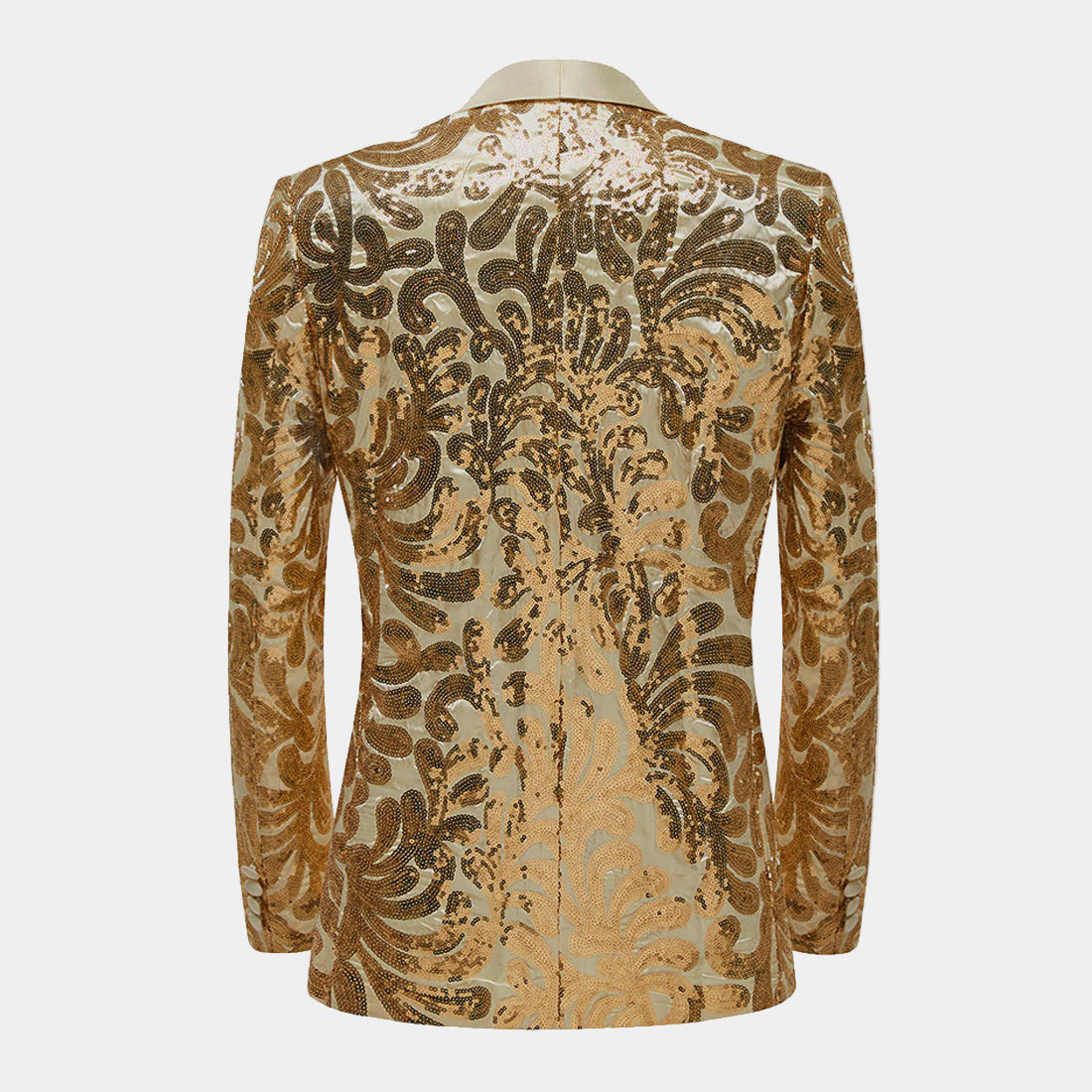 Pailletten Colbert met Paisley Patroon voor Heren