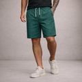 Linnen Regular Fit Korte Broek met Steekzakken voor Heren