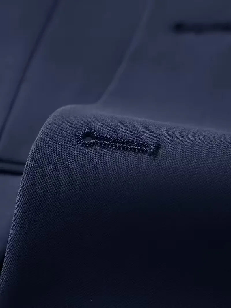 Slim Fit Double-Breasted Driedelig Pak Set voor Heren