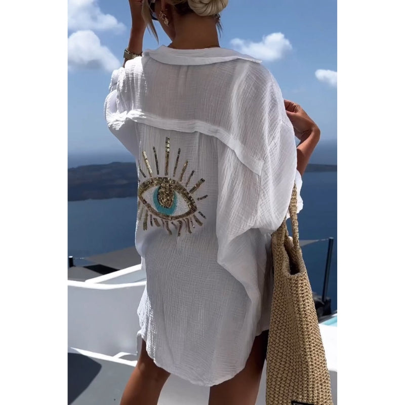 Linnen Overhemd met Knoopsluiting voor Dames
