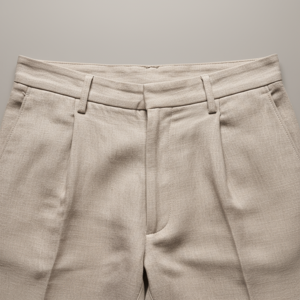 Linnen Rechte Pantalon voor Heren