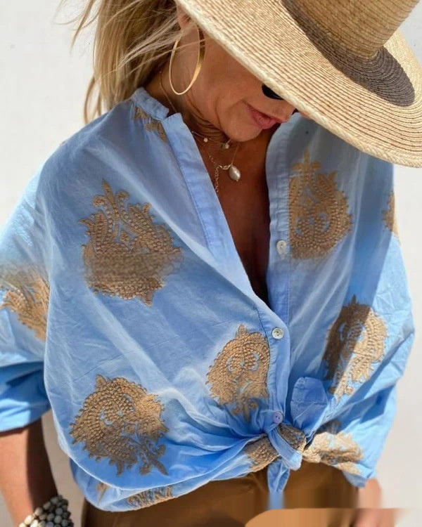 Flora - Dames Lente Luchtige Blouse