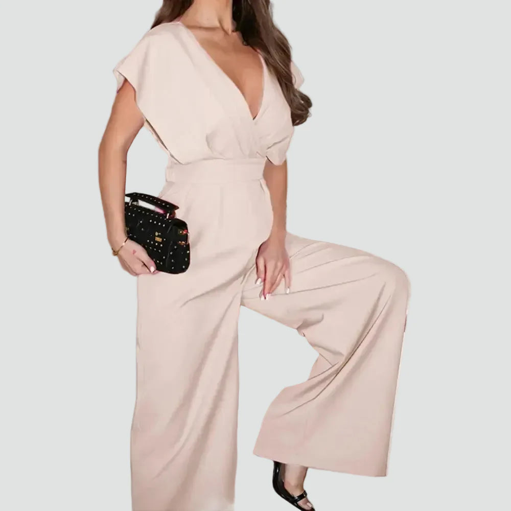 Wide Leg Jumpsuit met Overslag voor Dames