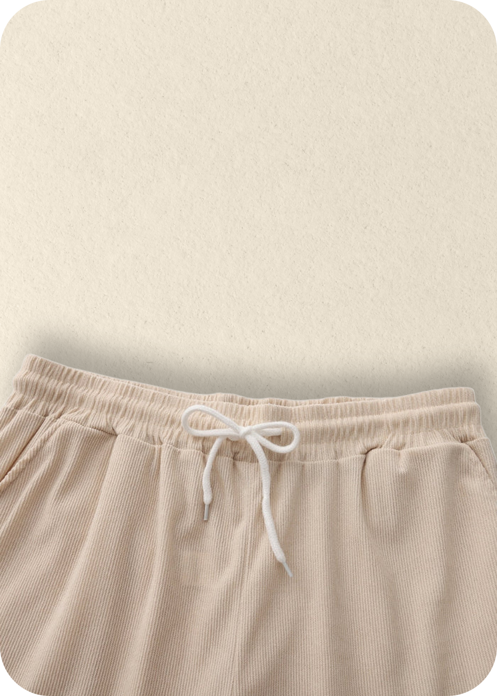 Linnen Korte Broek Set met Reverskraag voor Heren