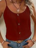 Button-Down Blouse met Spaghettibandjes voor Dames
