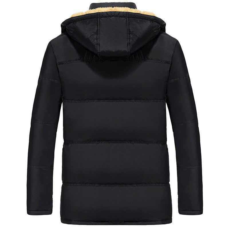 Parka Jas met Fleece Voering en Capuchon voor Heren