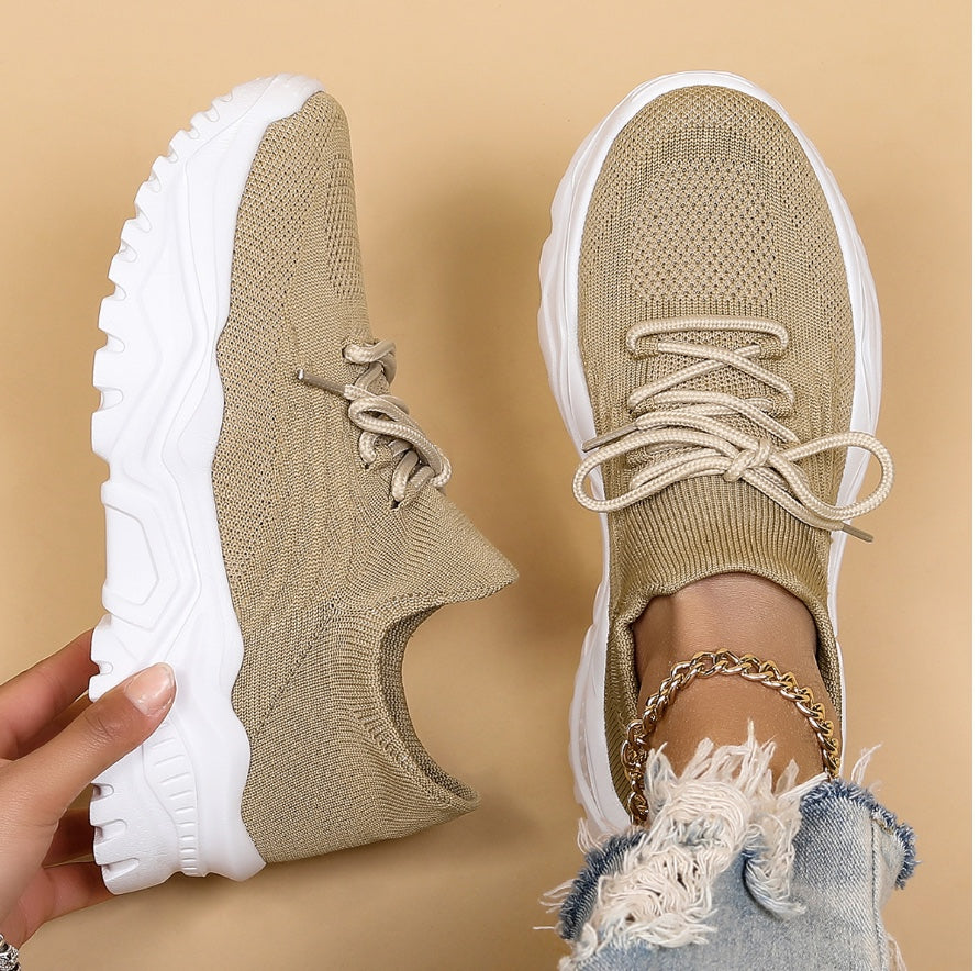 Florine | Platform Sneakers met Veters voor Dames