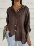 Linnen Oversized Overhemd voor Dames