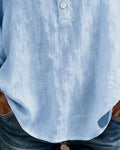 Kantblouse met Vierkante Hals en Pofmouwen voor Dames