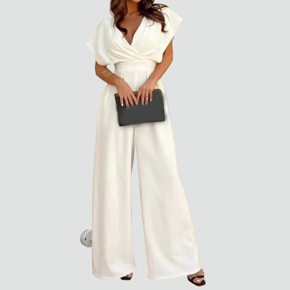Wide Leg Jumpsuit met Overslag voor Dames