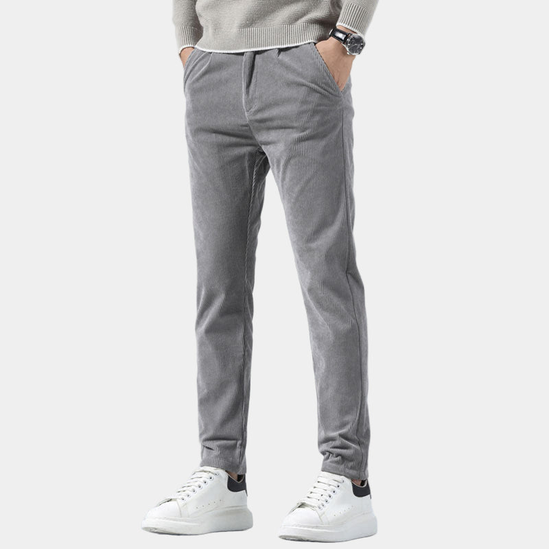 Corduroy Broek met Slim-fit Pasvorm voor Heren